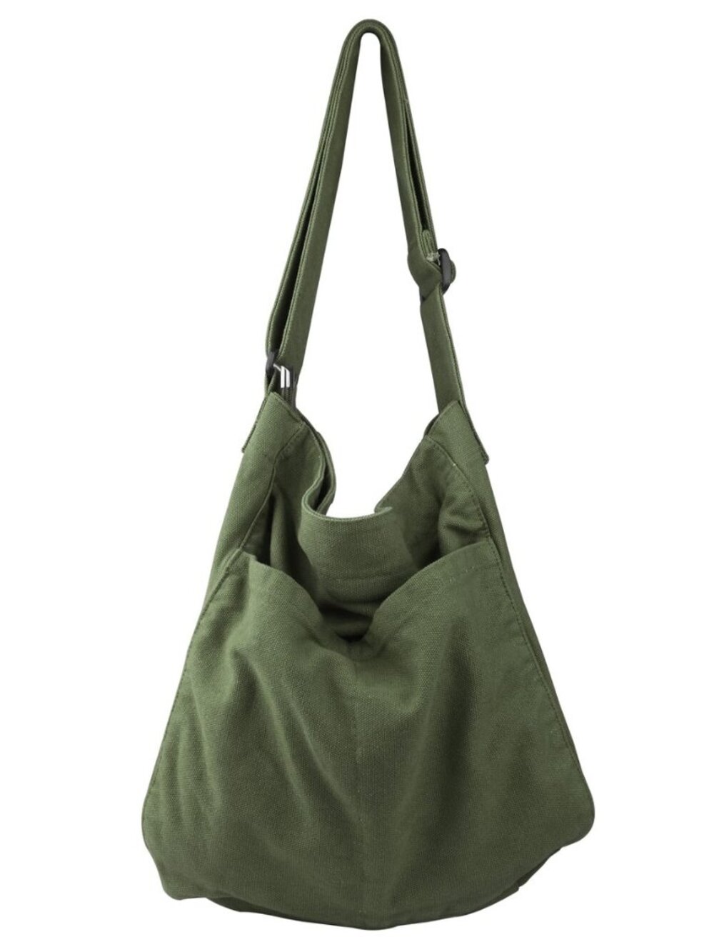 Canvas Hobo Crossbody Shoulder Tote Bag for Women and Men W/Multi-pocket Casual
